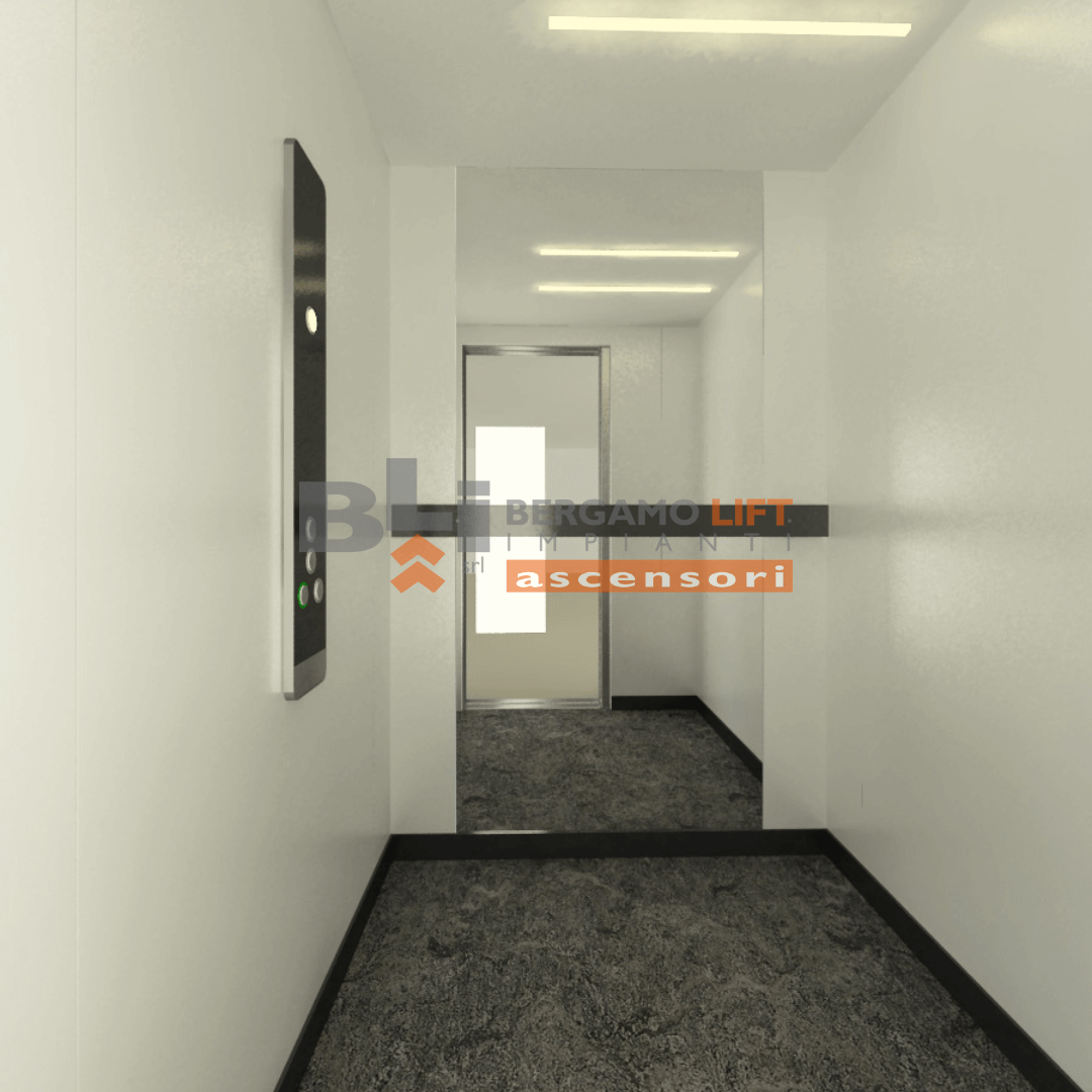 Cabine - Smart Bianca e Acciaio e Specchio con Led - Fil - Quadrato