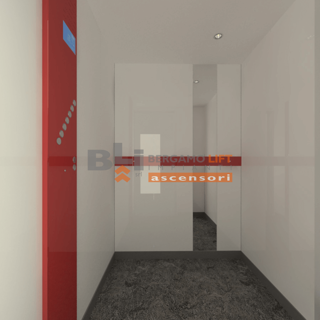 Cabine - Titano Bianca e Rossa con Faretti- Fil - Quadrato