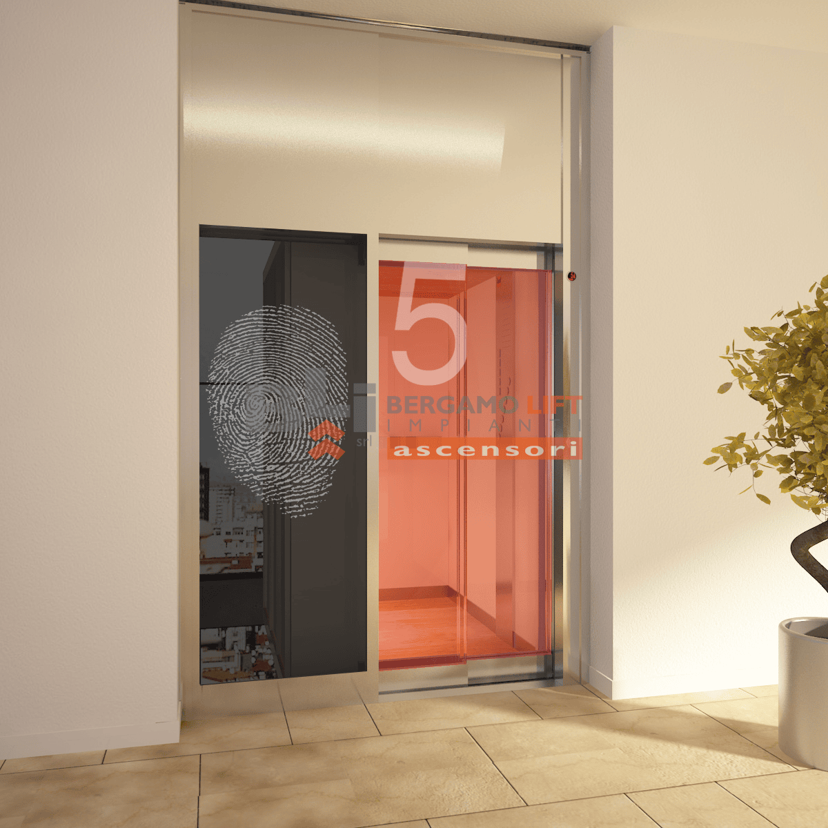 MTV - vetrato colorato - Quadrato - Fil